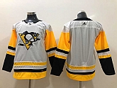 Youth Penguins Blank White Adidas Jersey
